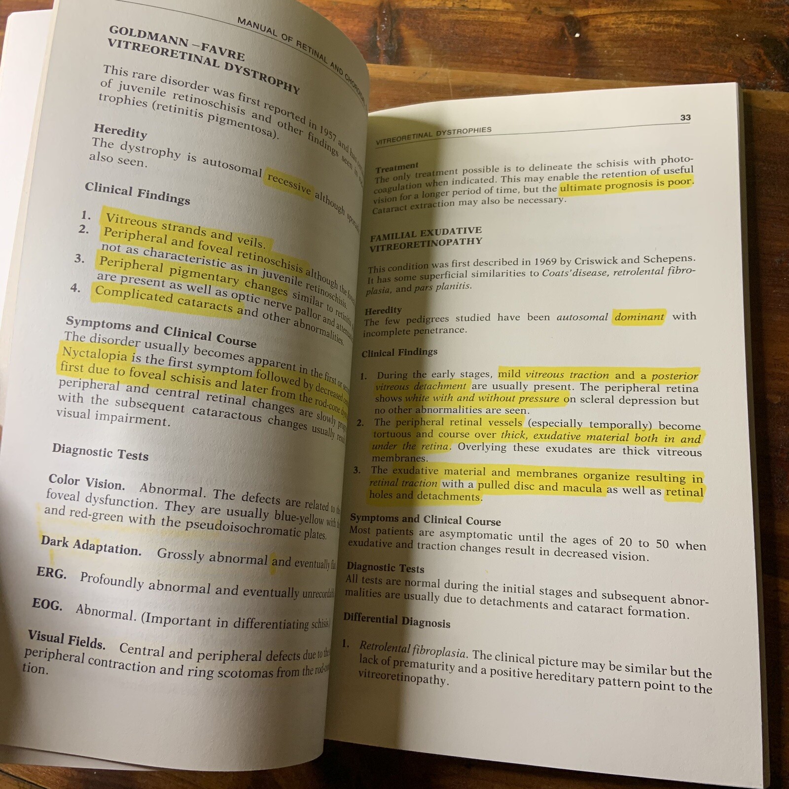 Manual of Retinal and Choroidal Dystrophies Michael Bloom Charles Garcia 1982