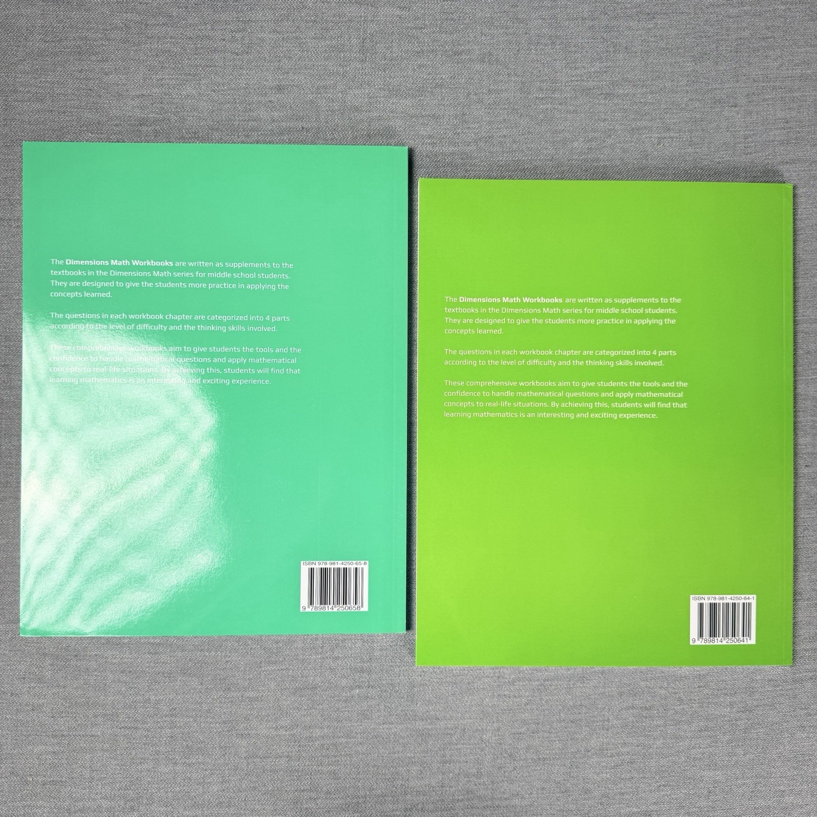 Singapore Math – Dimensions Math 8A & 8B Textbook Supplements Only, Paperback