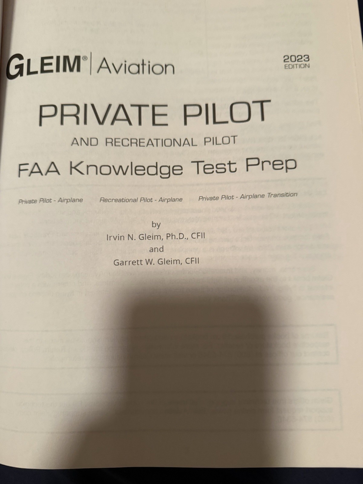 Gleim Private Pilot FAA Knowledge Test Prep 2023 Edition