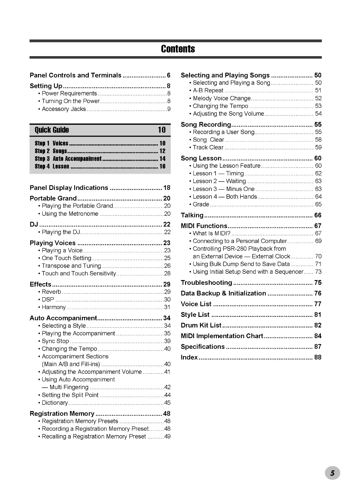 Yamaha PSR-280 Instruction Manual: 92 Pages & Protective Covers!