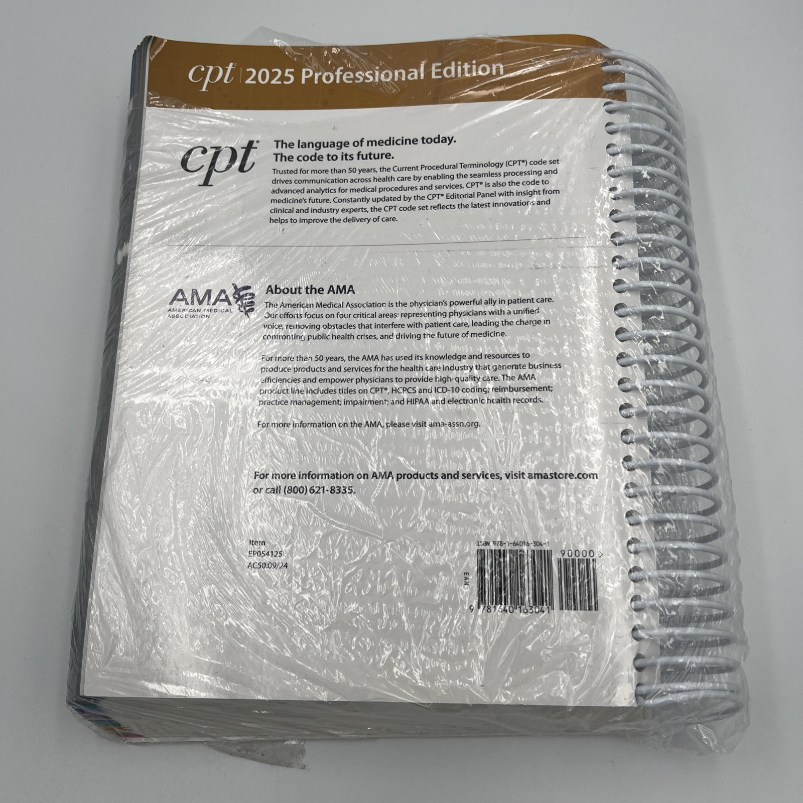CPT Professional 2025 by American Medical Association (2025, Spiral) (C2)