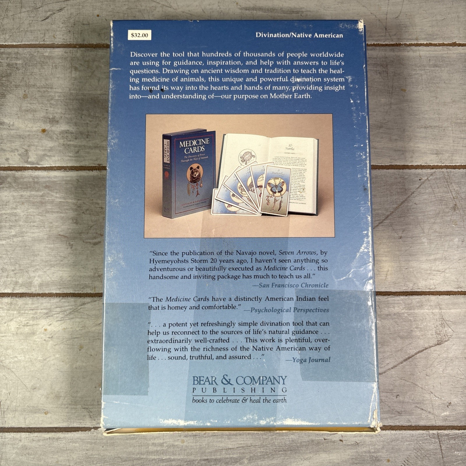 Medicine Cards Book & Card Deck SET by David Carson and Jamie Sams Revised 1988