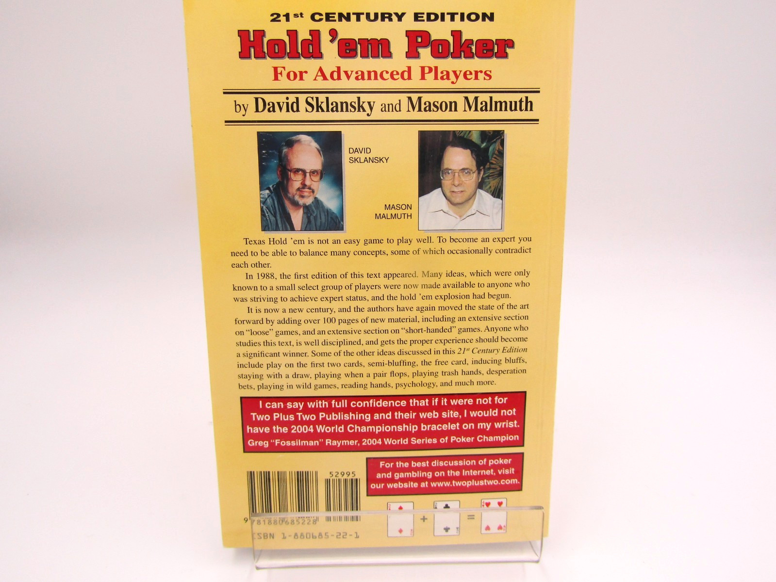 Hold ‘em Poker: For Advanced Players – Paperback By Sklansky, David