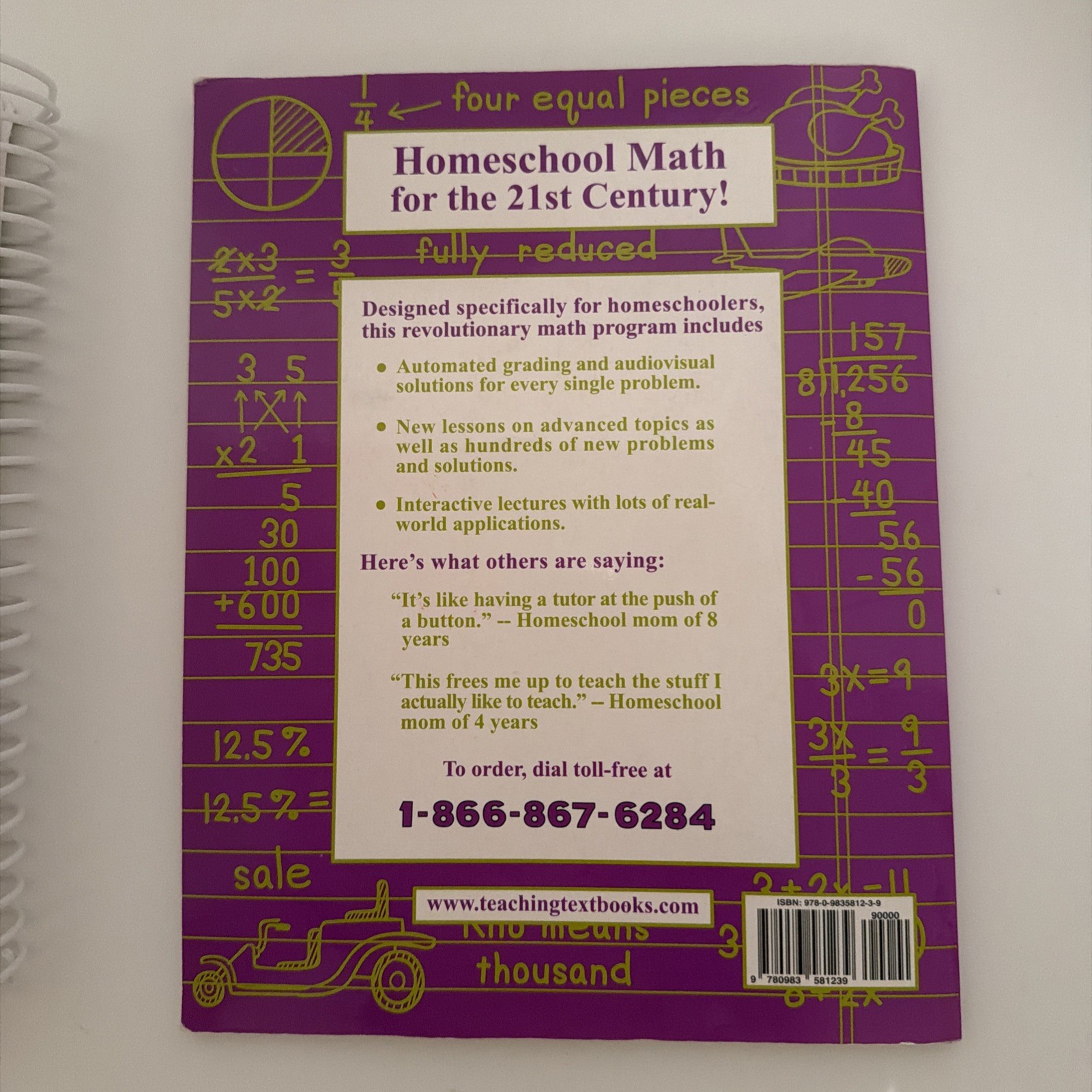 Teaching Textbook: Pre-Algebra Textbook 2.0 & Answer Key/Test Bank