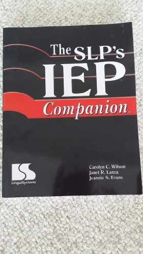 The SLP’s IEP Companion – Paperback, by Carolyn C. Wilson – Very Good