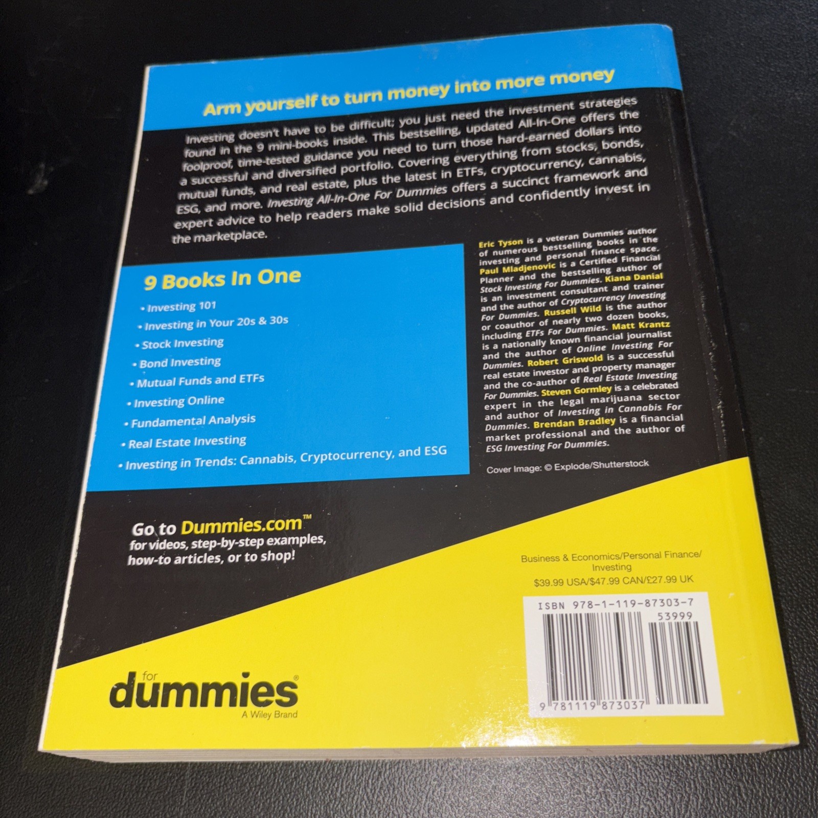 Investing All-in-One For Dummies 2nd Edition Eric Tyson Paperback Finance Book