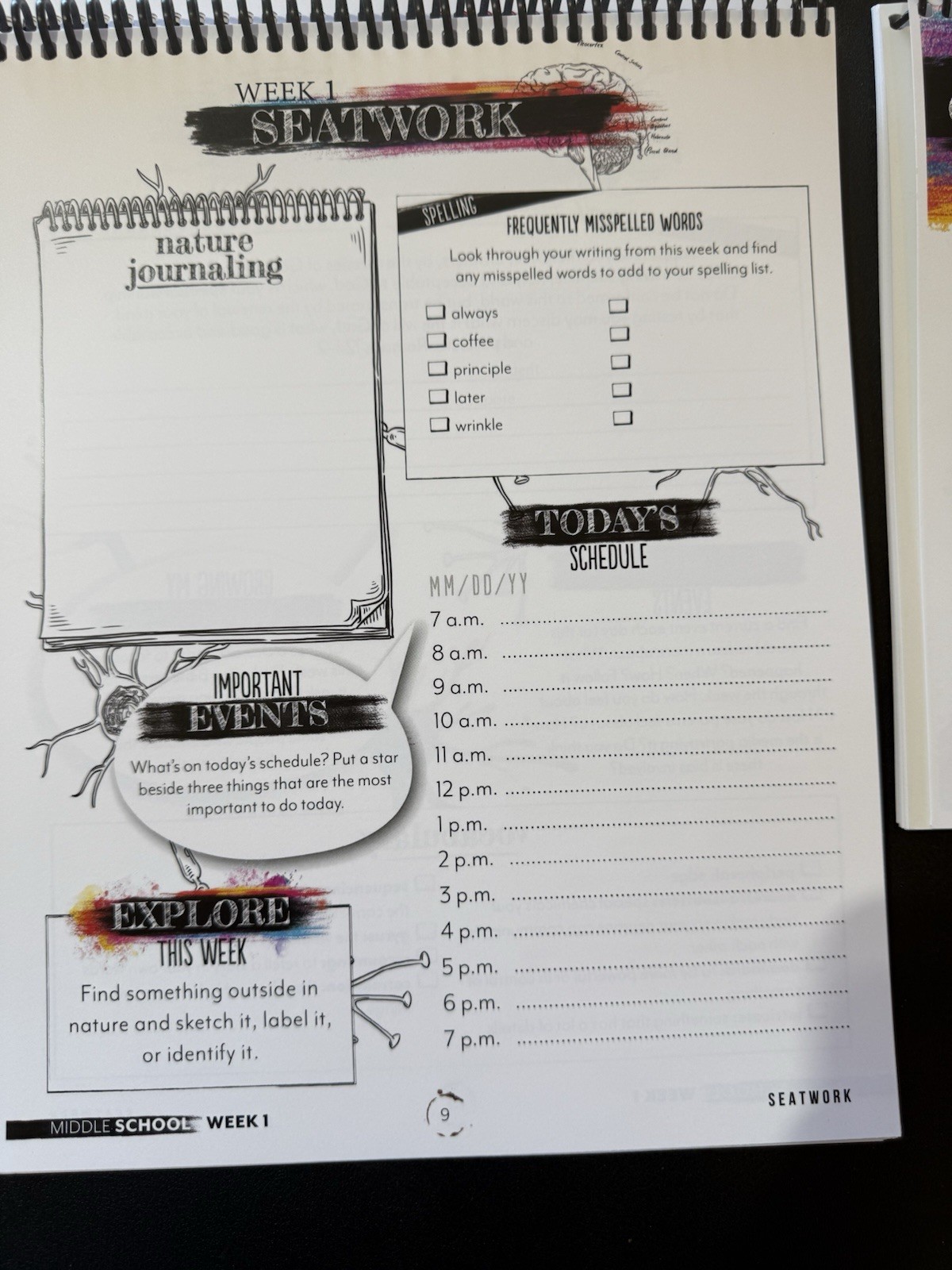 Gather Round Homeschool Intro to Psychology & Seat Work Journal Middle School