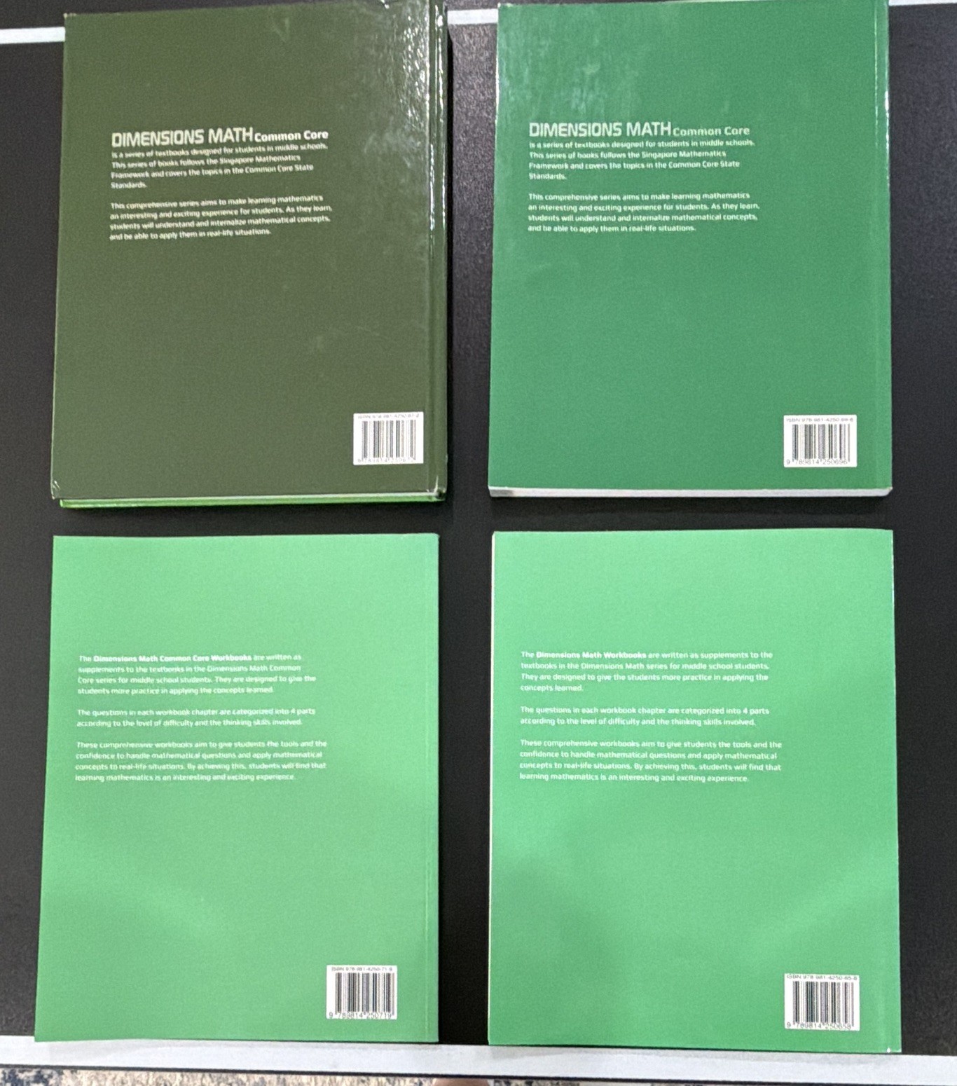 Singapore Math Dimensions Math 8B Common Core Full Set