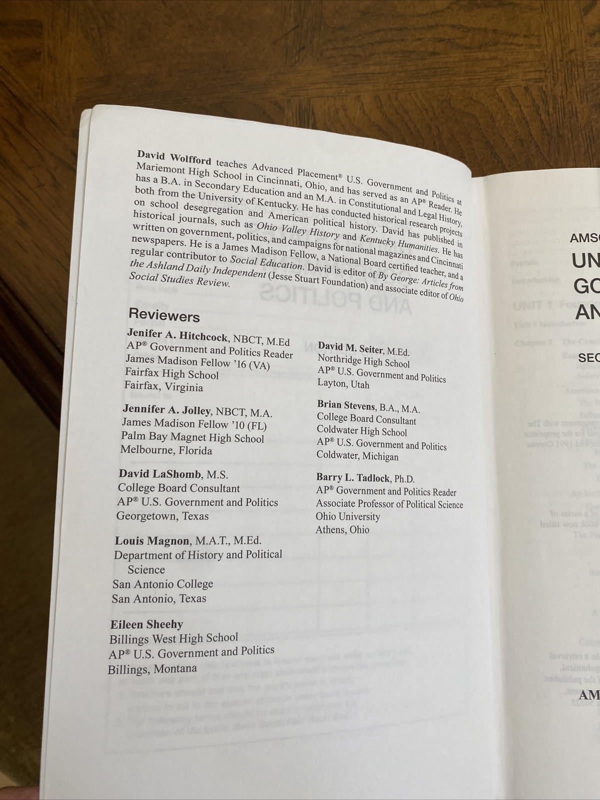 AMSCO Advanced Placement: United States Government and Politics, 2019 by Wolffor