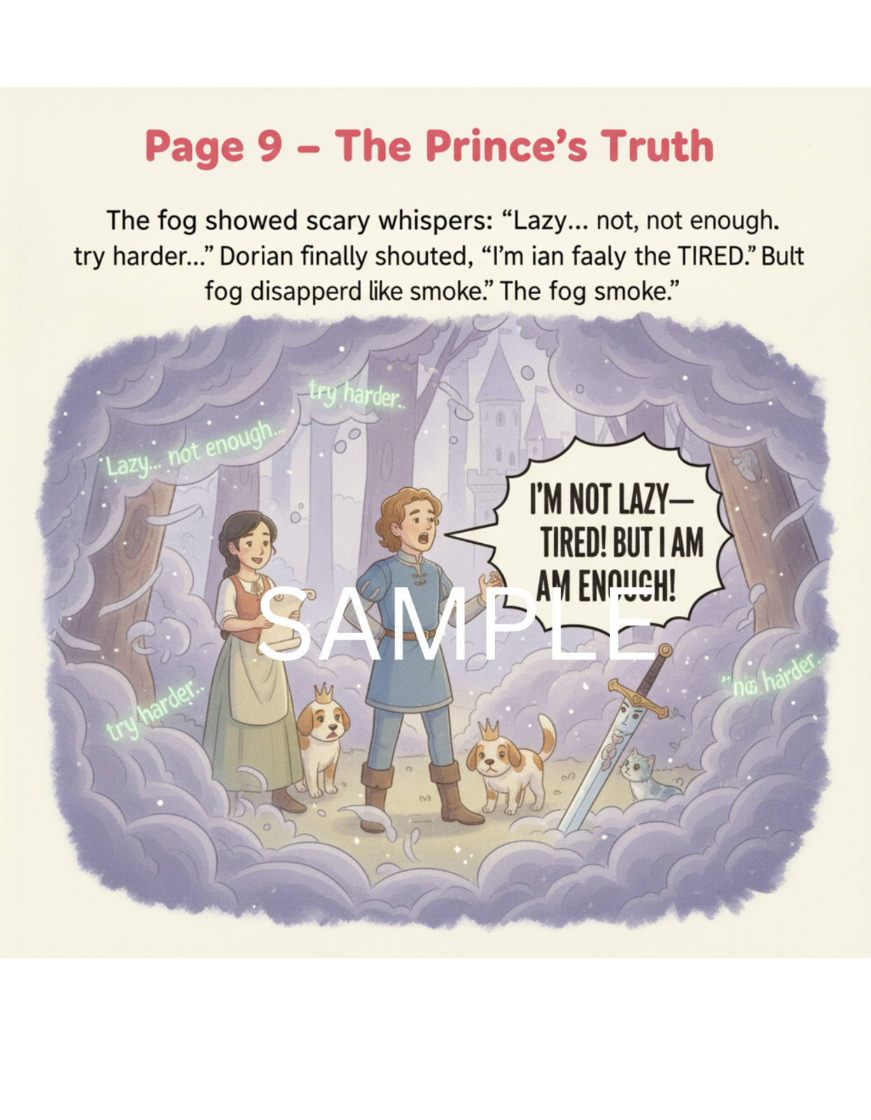 The Lazy Prince | Kids Storybook Book | Printable Digital Download