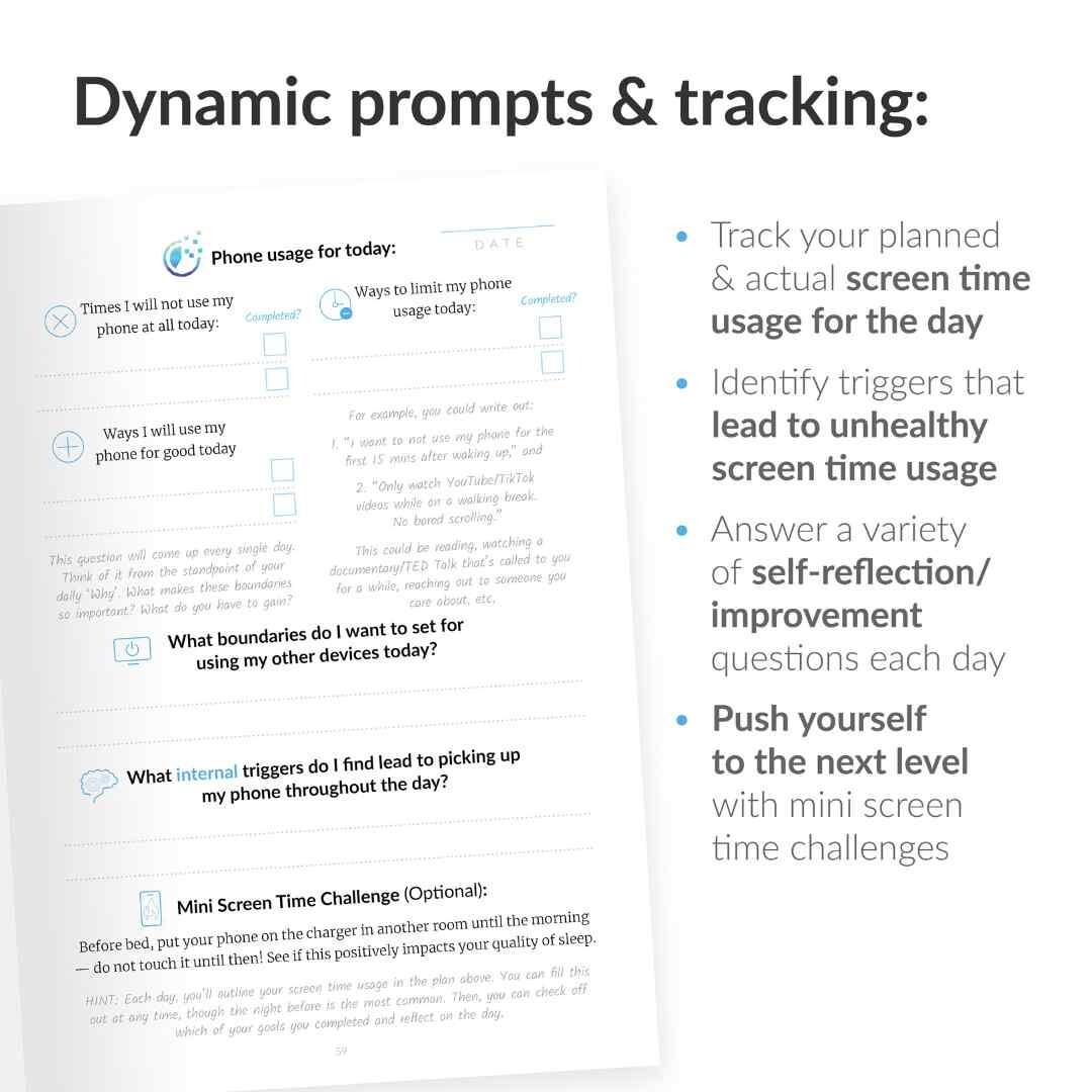 The Screen Time Sidekick Journal. Take Control of Your Screen Time.