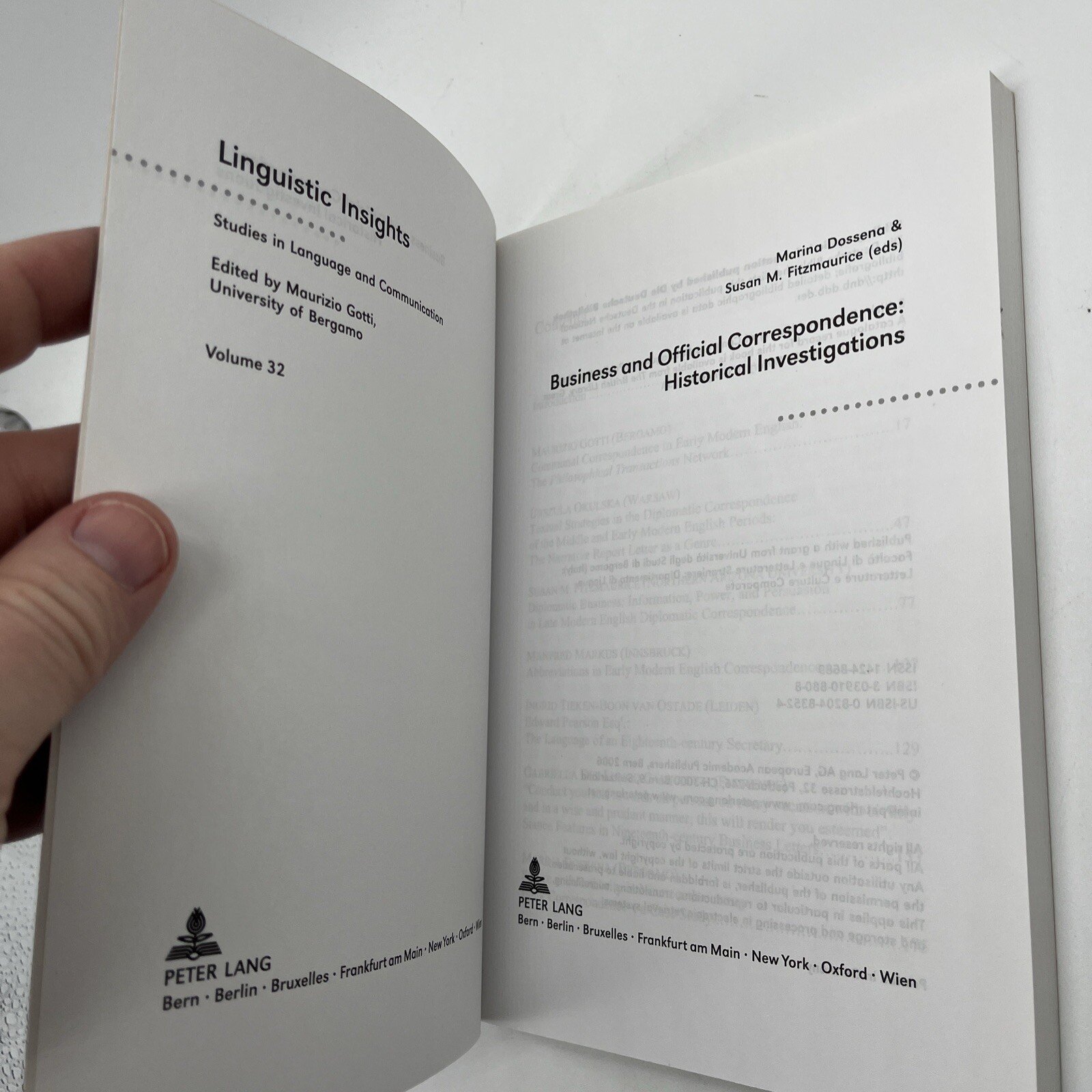 Business and Official Correspondence: Historical Investigations LI32 Peter Lang