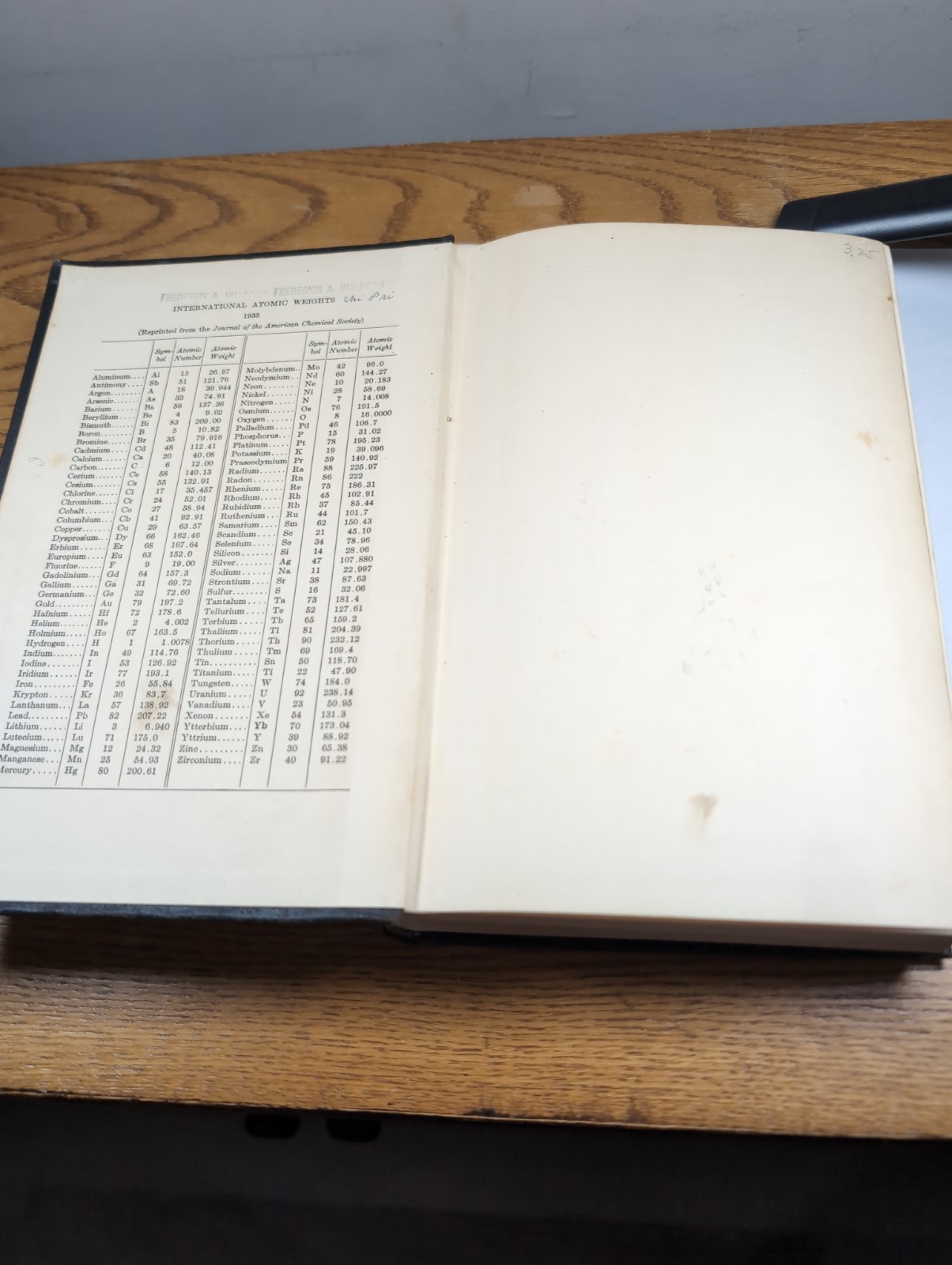 ELEMENTARY QUANTITATIVE ANALYSIS BY WILLARD & FURMAN. 2nd Ed 3rd Printing 1936