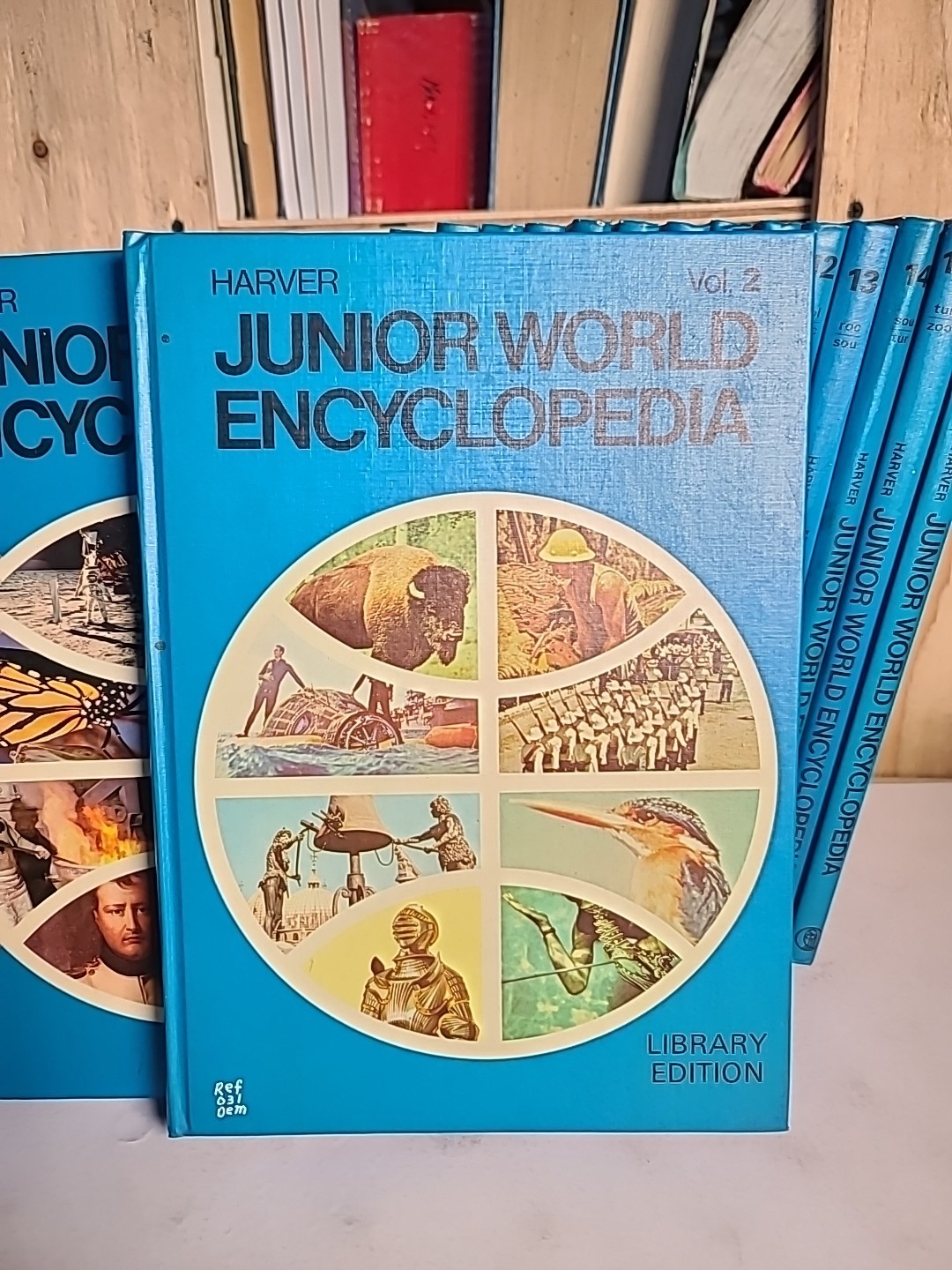 Harver Junior World Encyclopedia Complete Set 16 Volumes Hardcover Atlas Index