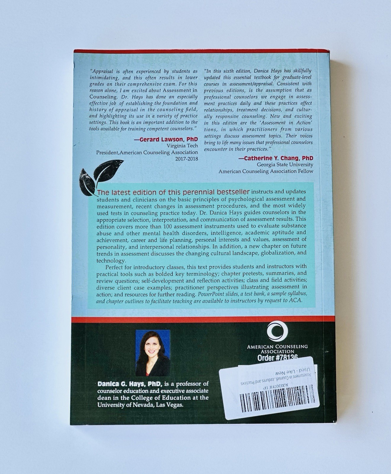 Assessment in Counseling Danica Hays 6th Edition VG Cnd Procedures Practices
