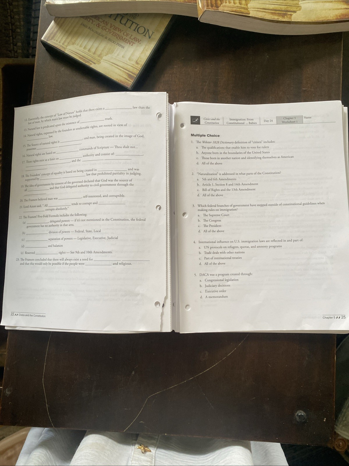 Masterbooks Civics And The Constitution: 2 Student Books, Teacher Guide, DVDs