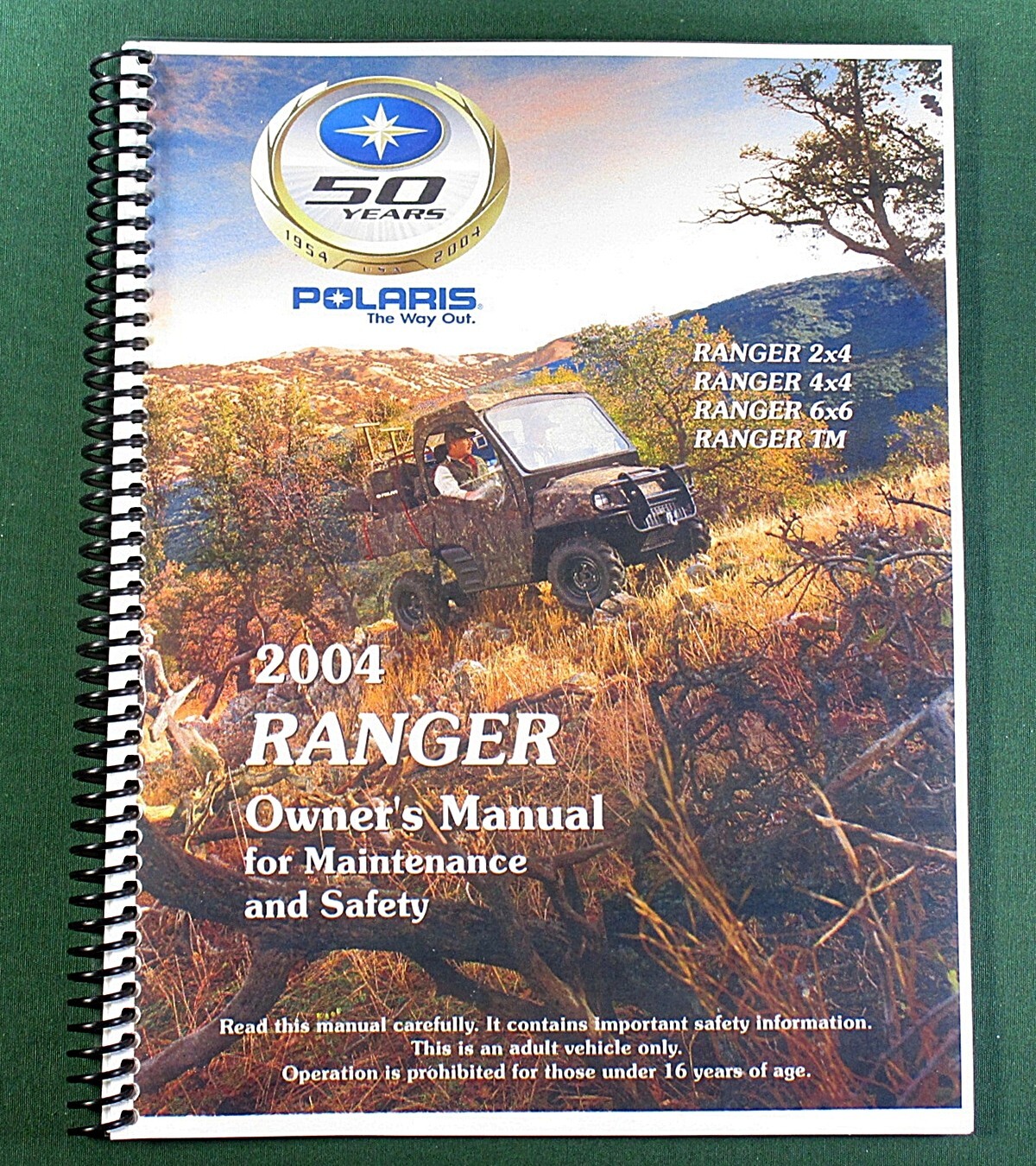 2004 Polaris Ranger 6×6 Owner’s Manual: 118 Pages & Protective Covers!