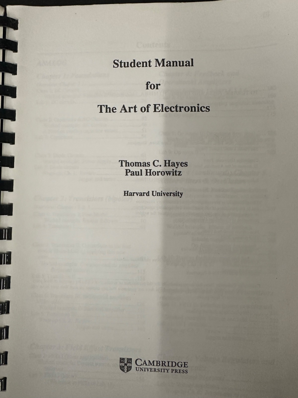 The Art of Electronics by Paul Horowitz & Winfield Hill + Student Manual (1989)