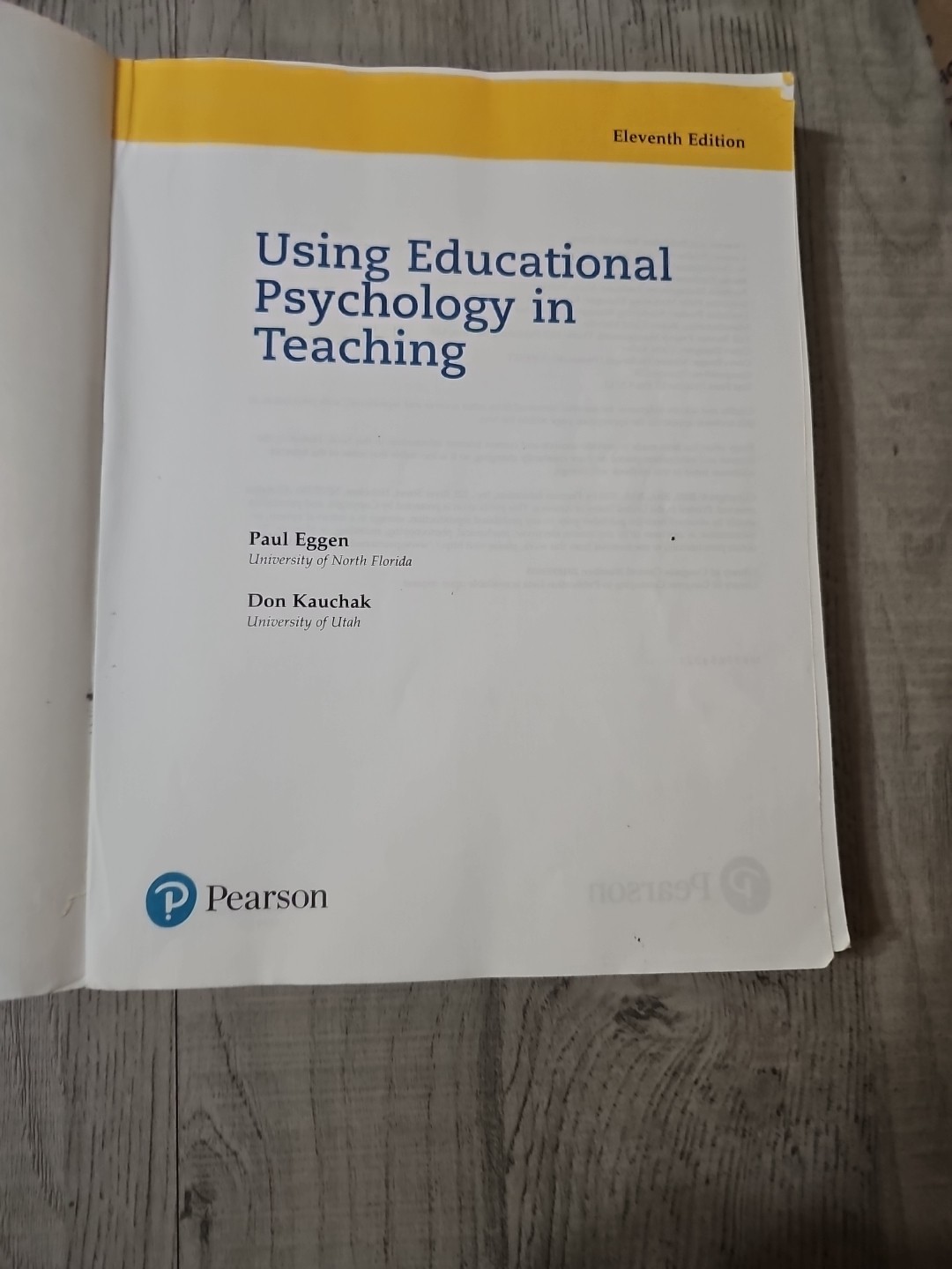 Using Educational Psychology in Teaching by Paul Eggen and Don Kauchak (2019,…