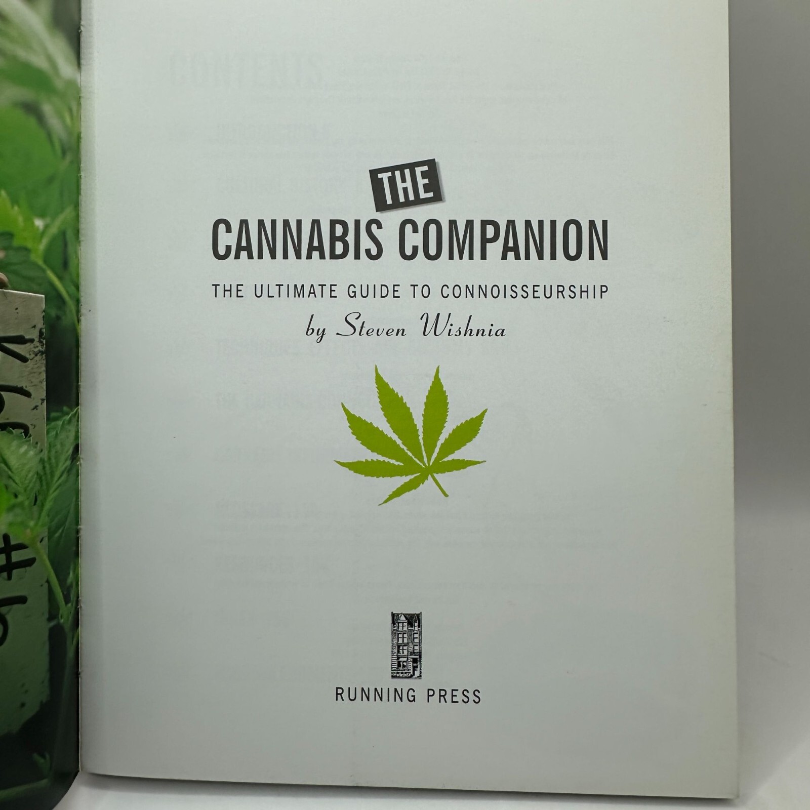 Cannabis Companion by Steven Wishnia Paperback Running Press