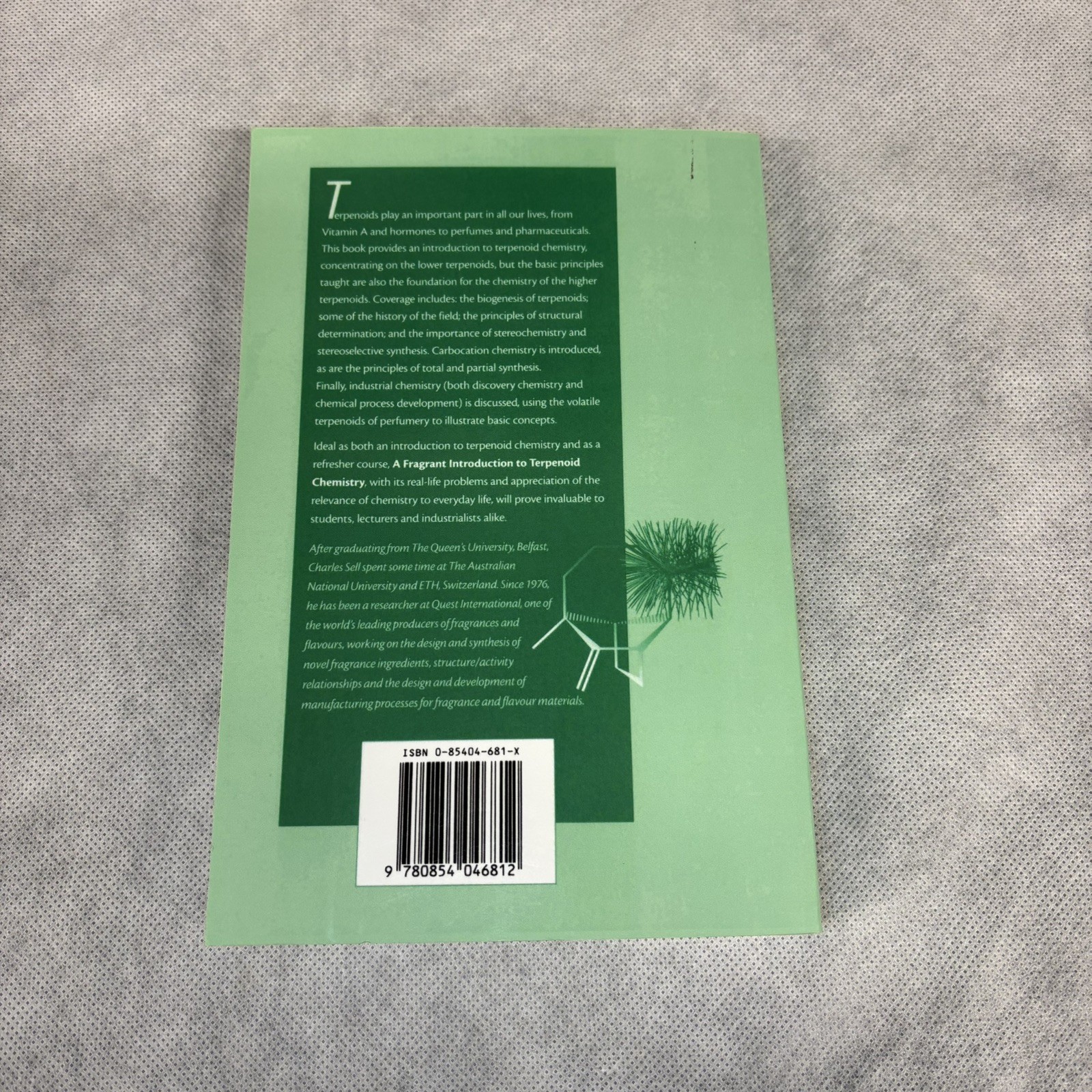 Charles S Sell Fragrant Introduction to Terpenoid Chemistry (Paperback)