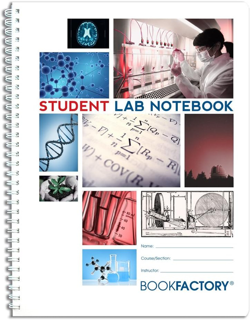 Student Lab Notebook Laboratory Notebooks – 50 Pages (8.5” X 11”) – Scientific