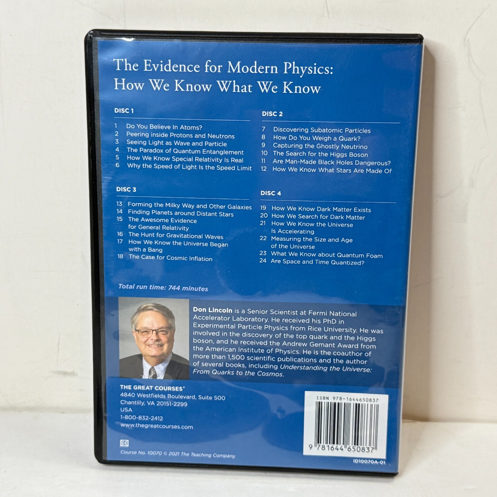 The Evidence for Modern Physics The Great Courses DVD Set Only [VG]