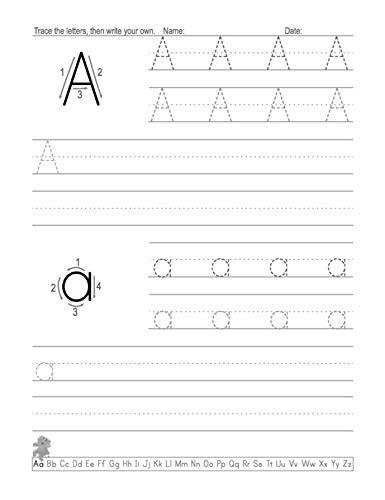 Handwriting Practice Book for Kids Ages 6-10 : Printing Workbook for Grades 1, 2