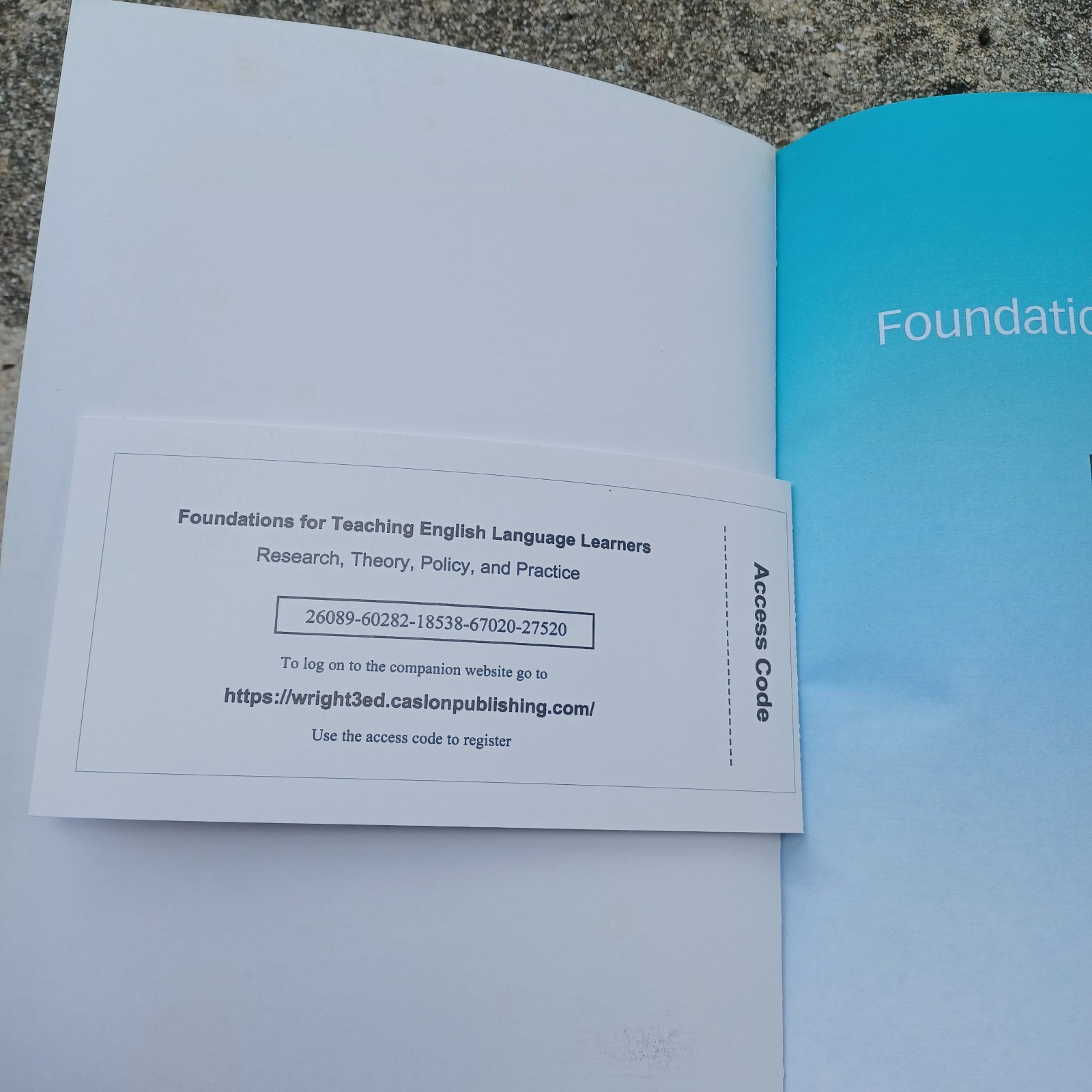 Foundations for Teaching English Language Learners 3rd Ed. by Wayne E. Wright