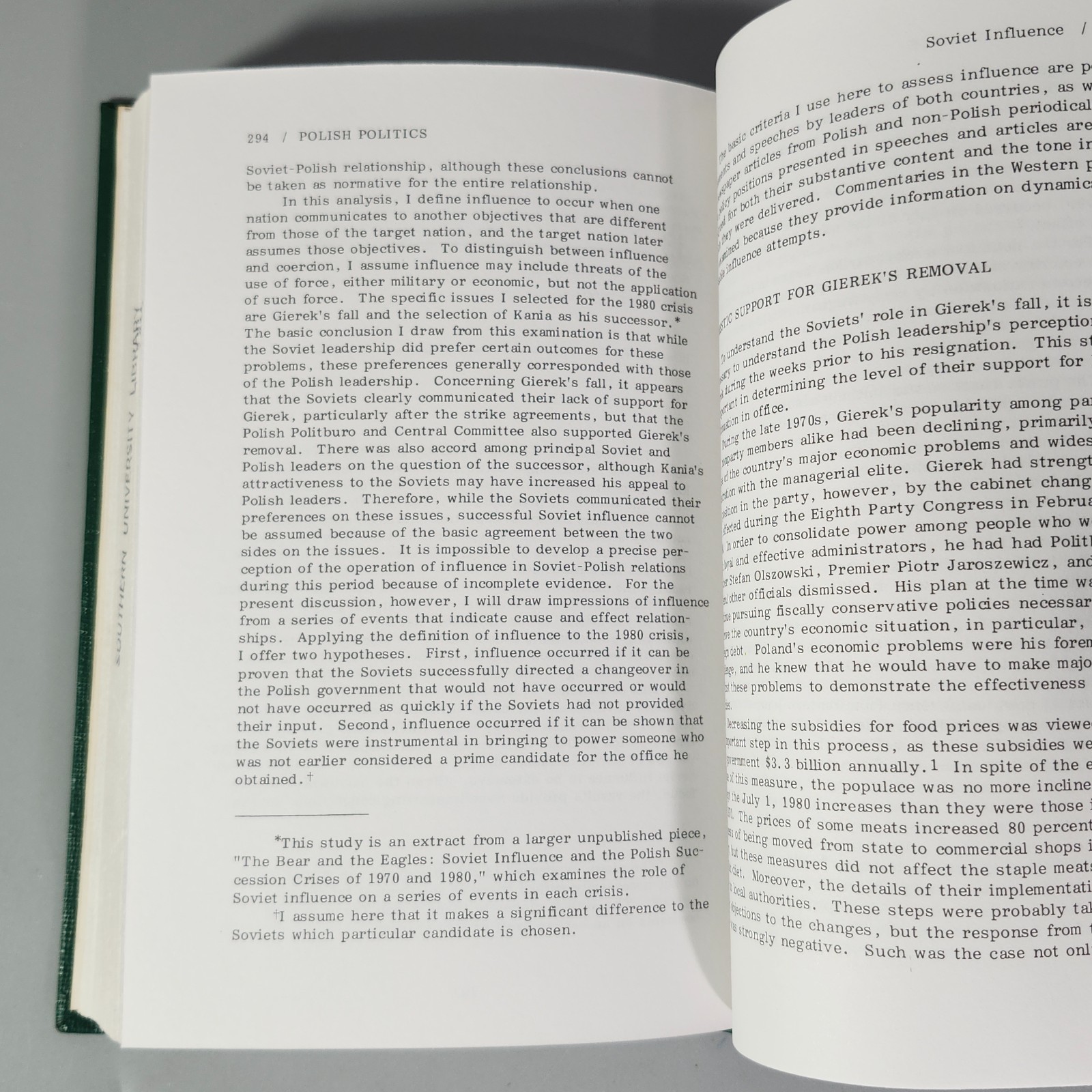 Polish Politics Edge Abyss 1960 HC Book Poland Rise of Solidarity Martial Law