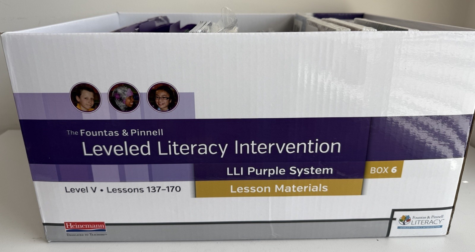 Heinemann Fountas & Pinnell LLI Purple Box 6 Level V Lessons 137-170 Kit