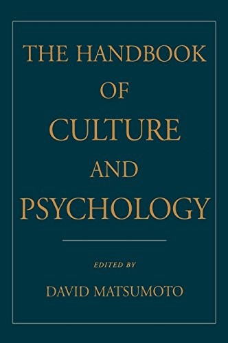 THE HANDBOOK OF CULTURE AND PSYCHOLOGY By David Matsumoto – Hardcover BRAND NEW