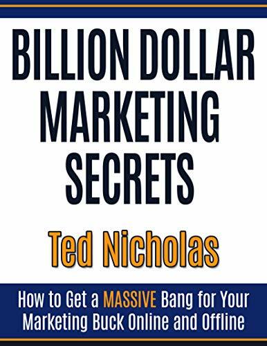 Billion Dollar Marketing Secrets by Ted Nicholas (2008, Hardcover)