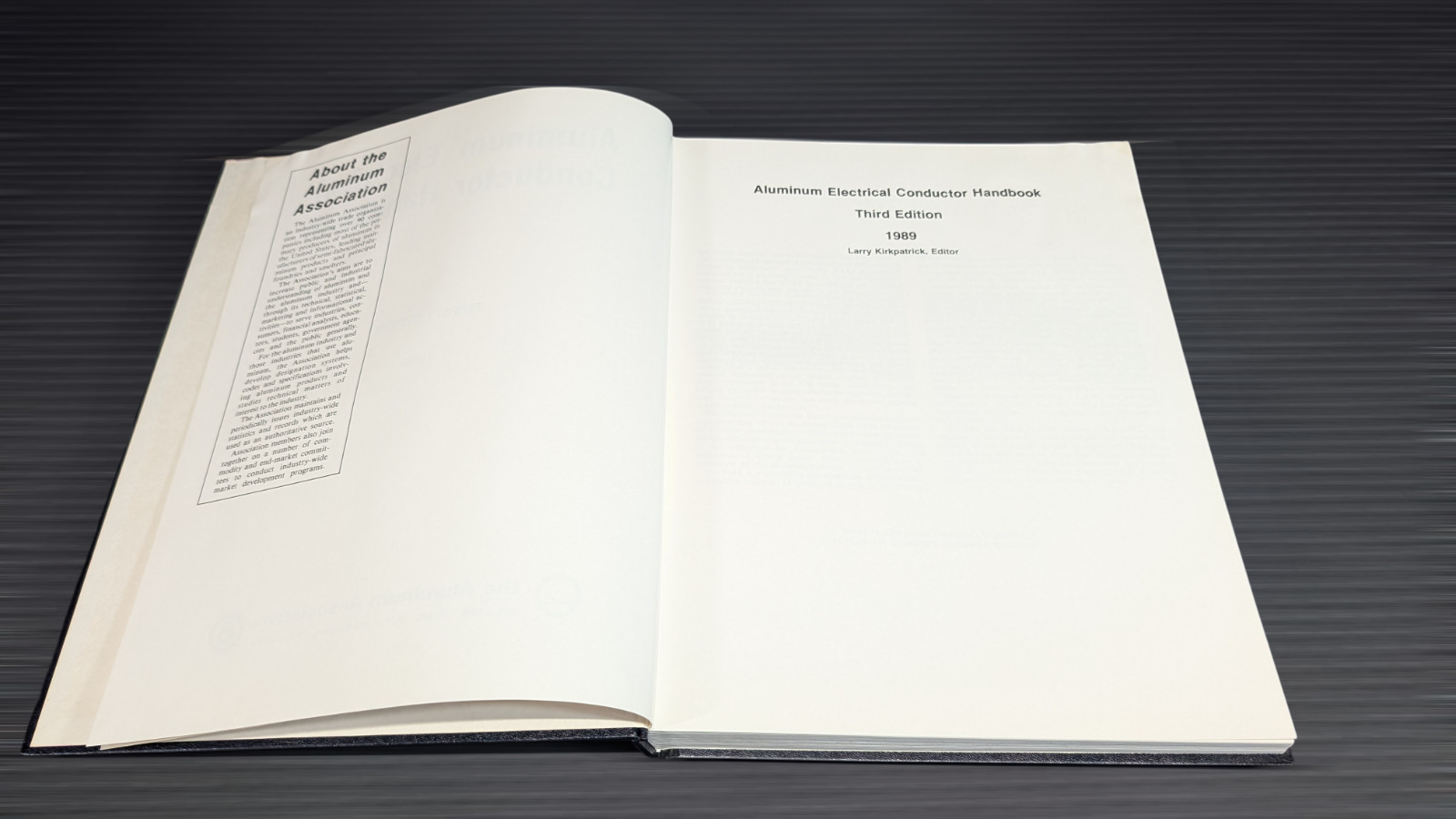 NEW Aluminum Electrical Conductor Handbook (3rd Edition Hardcover 1989)