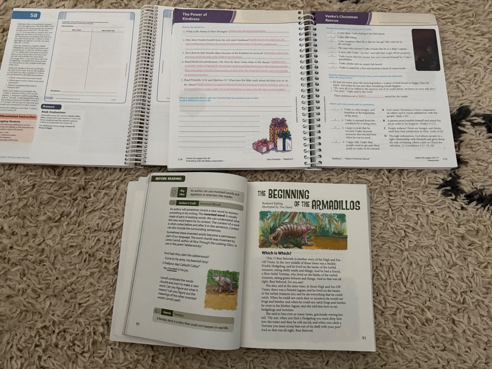 Bob Jones University English Reading 5 Curriculum, Like NEW, Third Edition