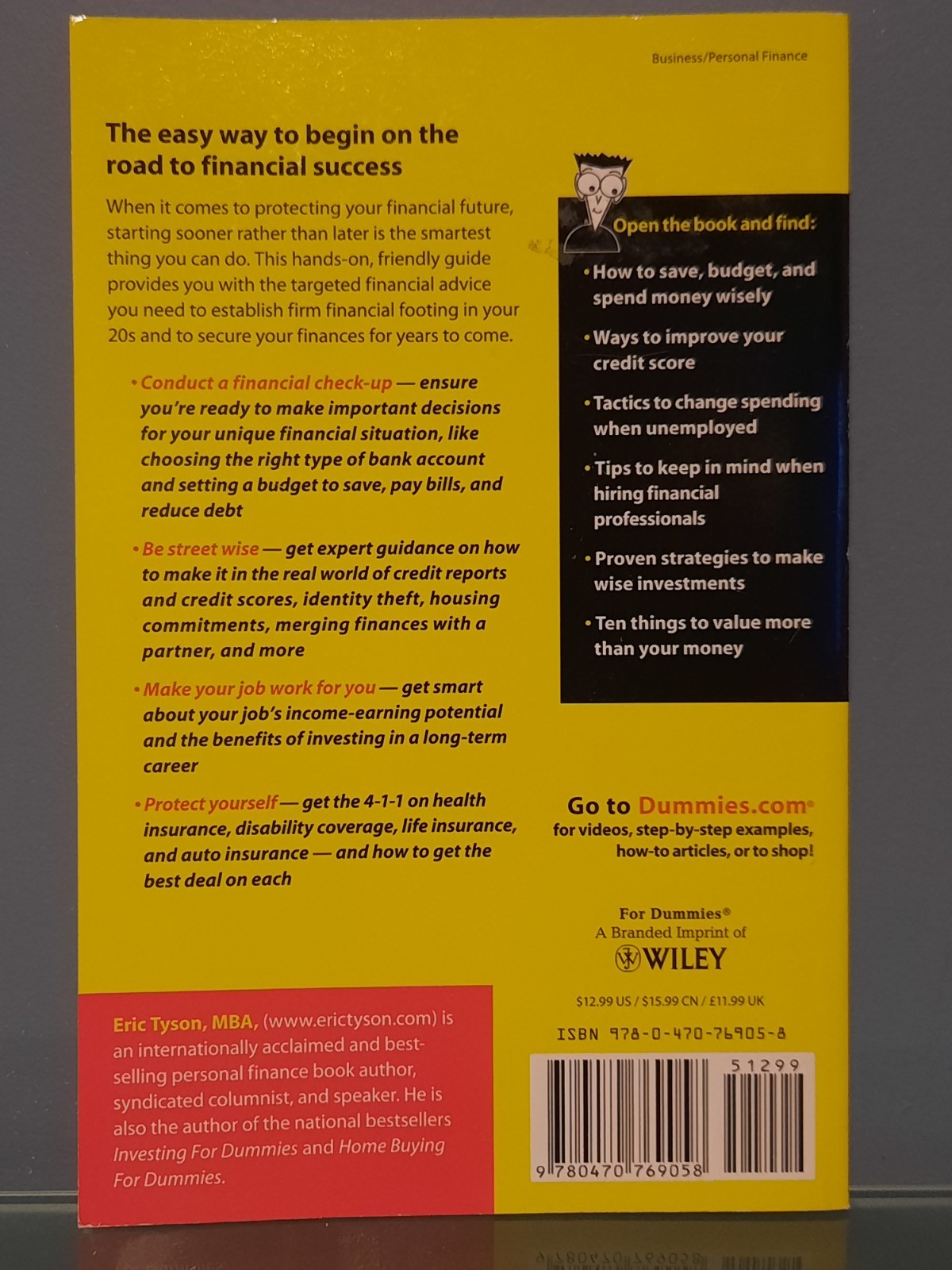 Personal Finance in Your 20s for Dummies by Eric Tyson (2016, Trade Paperback)