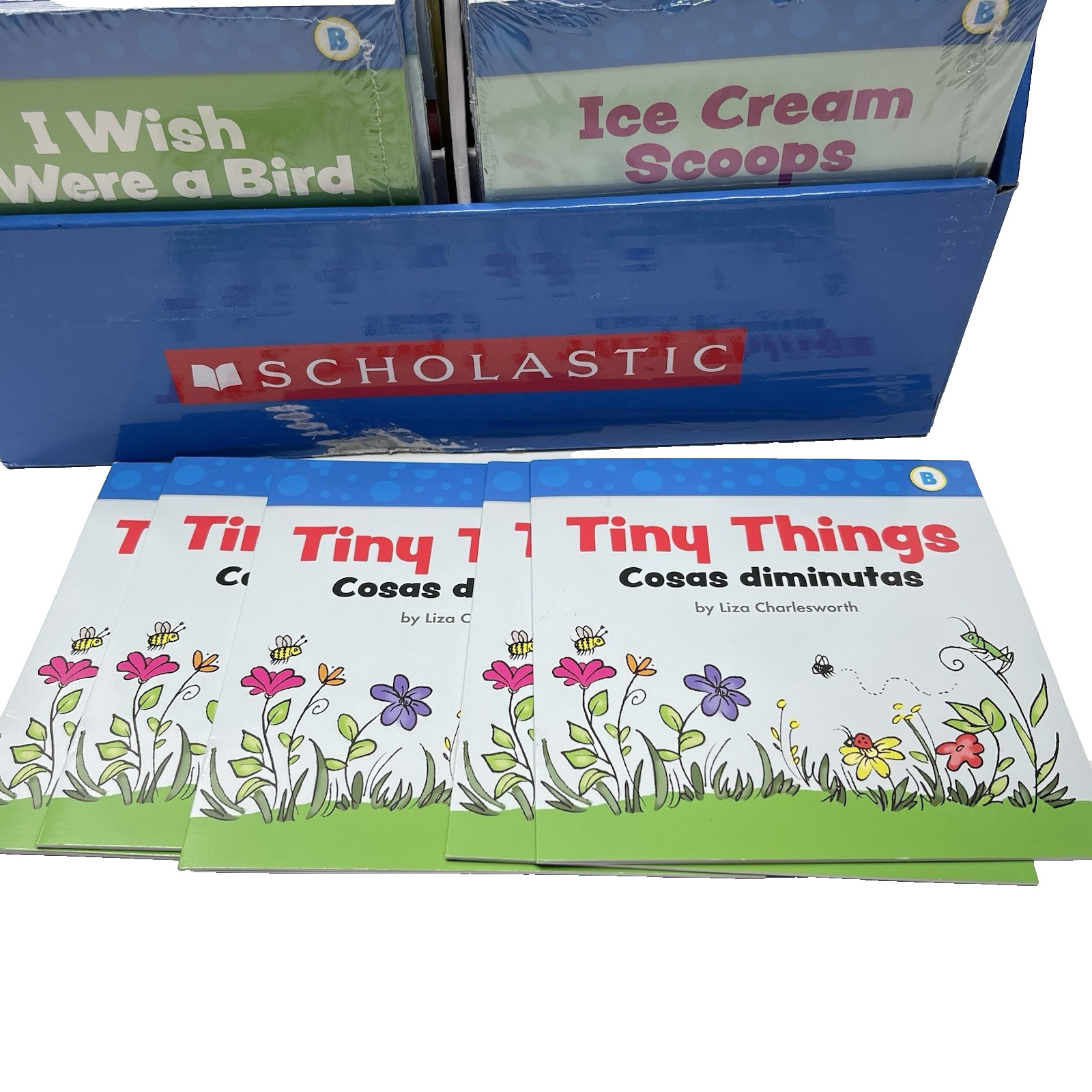 Scholastic English Spanish First Little Readers Classroom 2 Sets: Levels B & D