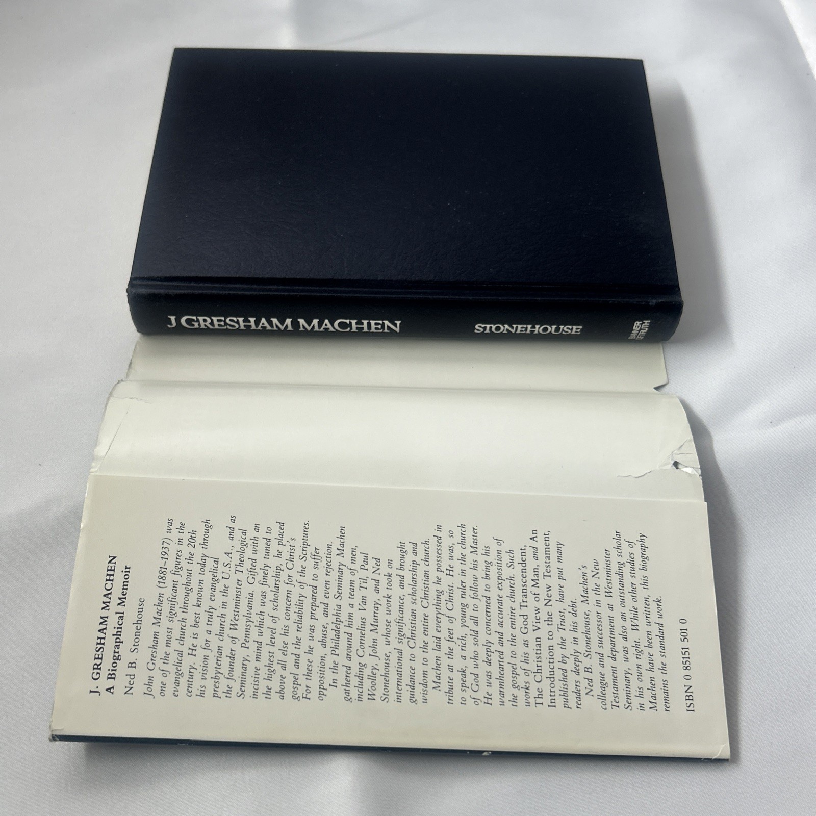 J. Gresham Machen : A Biographical Memoir by Ned B. Stonehouse HC/DJ Ex-Library