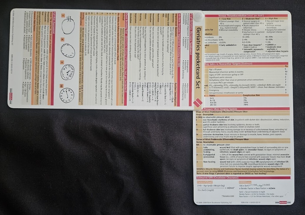 GERIATRICS POCKETCARD SET; Pre-Owned, Like New’