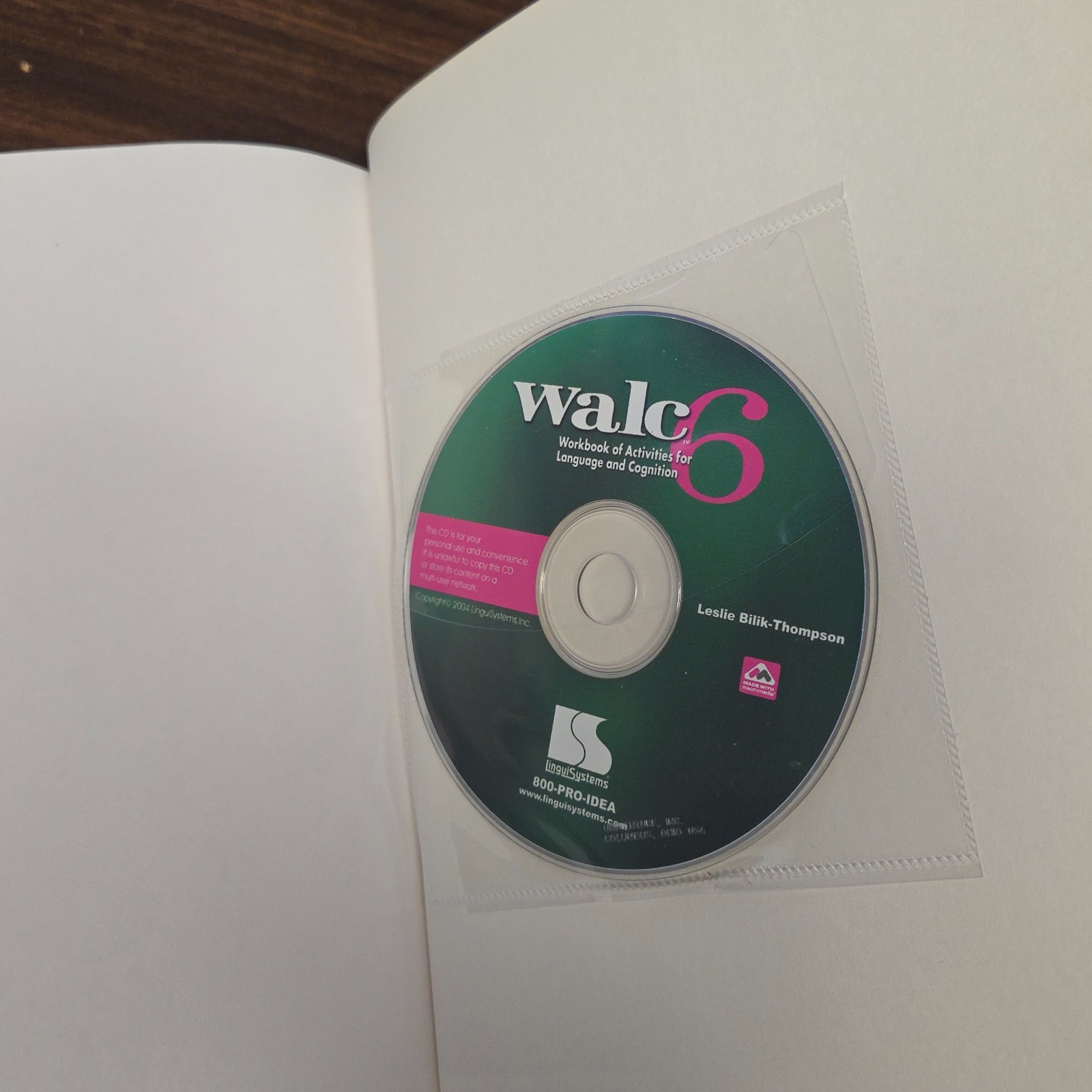 WALC 6: Functional Language: Workbook of Activities for Language and Cognition 1