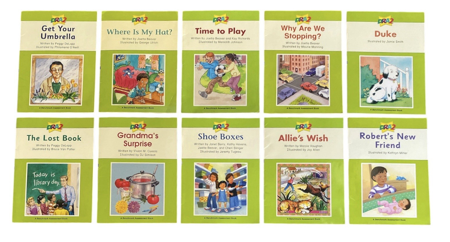 DRA2 Early Readers Levels 4-12 Guided Reading C-G 10 Book Set