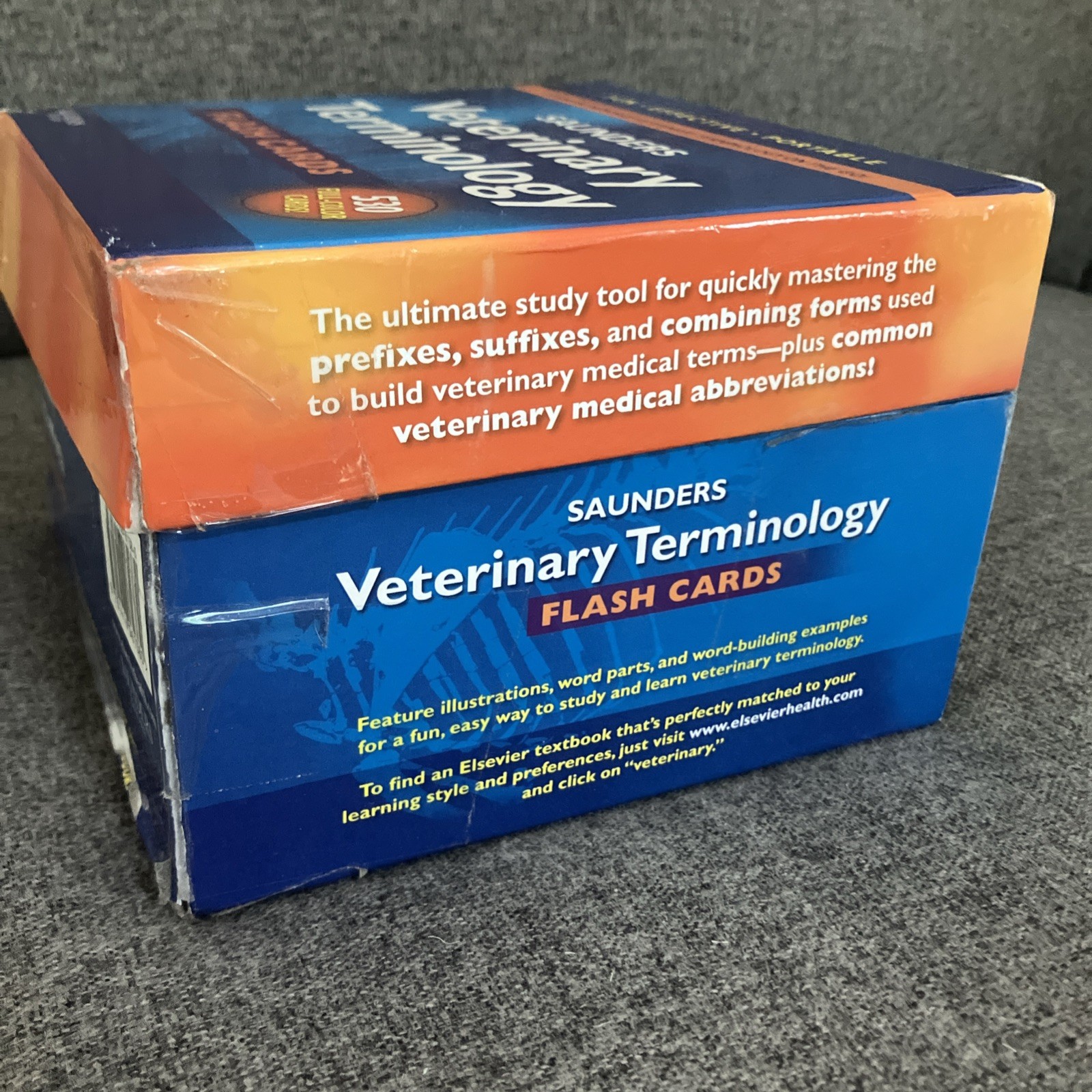 Saunders Veterinary Terminology Flash Cards 530 Full Color Cards Complete Set