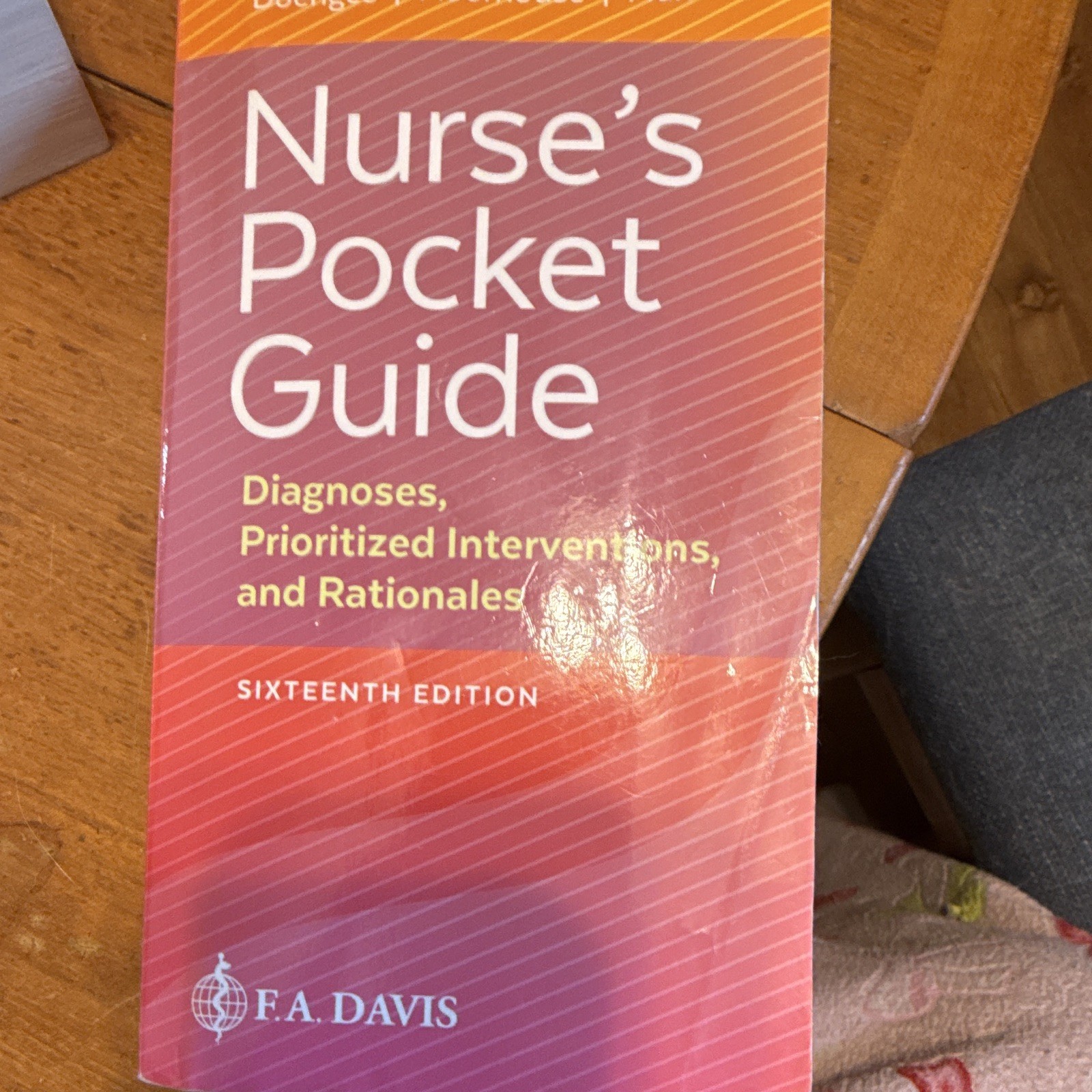 Nurse’s Pocket Guide 16th Ed F.A. Davis 2019 Paperback Doenges Moorhouse