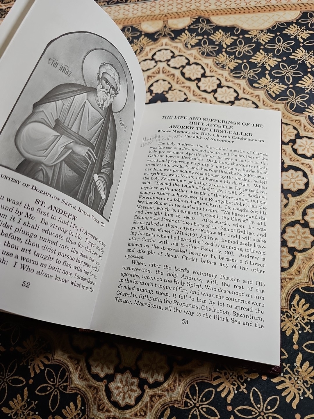 THE LIVES OF THE HOLY APOSTLES Book (c) 1990 Reprint HOLY APOSTLES CONVENT