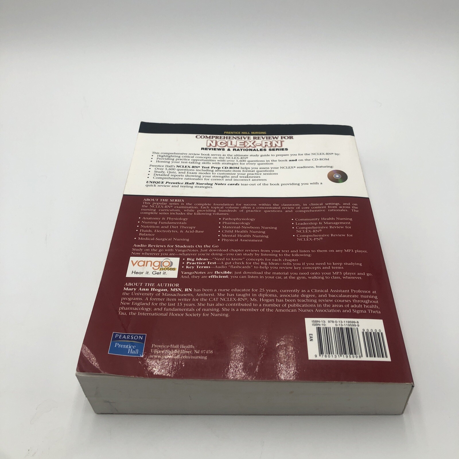 Comprehensive Review For NCLEX-RN Reviews And Rationales Book Mary Ann Hogan