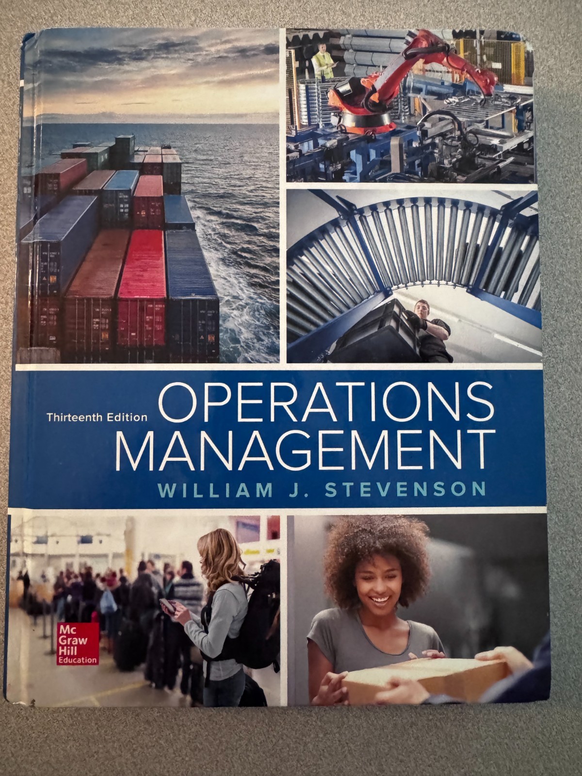 Operations Management Hardcover William J. Stevenson – thirteen edition