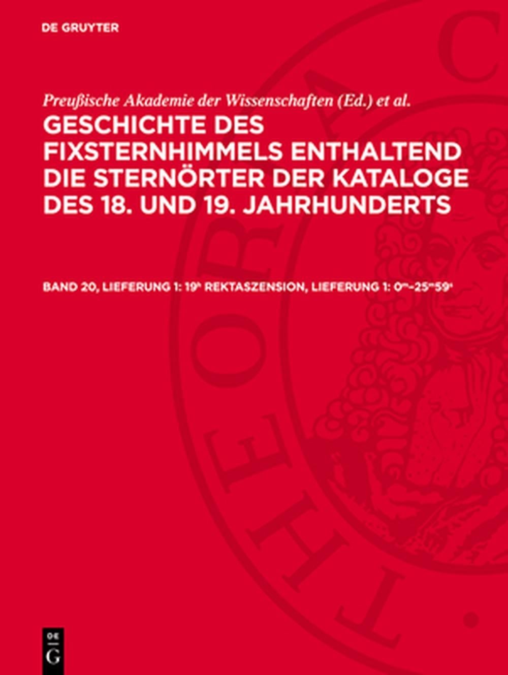 19h Rektaszension, Lieferung 1: 0m-25m59s: Avgfsk-B, Abteilung II by Gerhard Fel