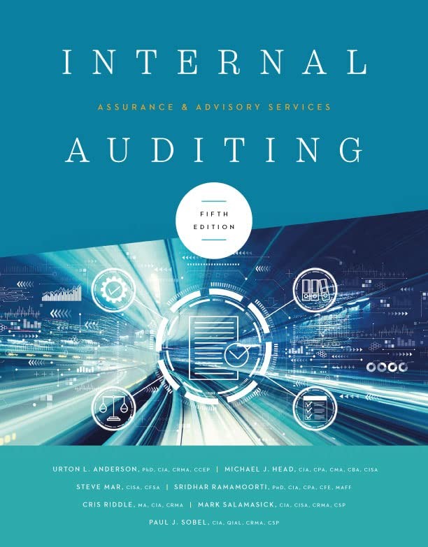 Internal Auditing: Assurance and Advisory Services, 5th Edition