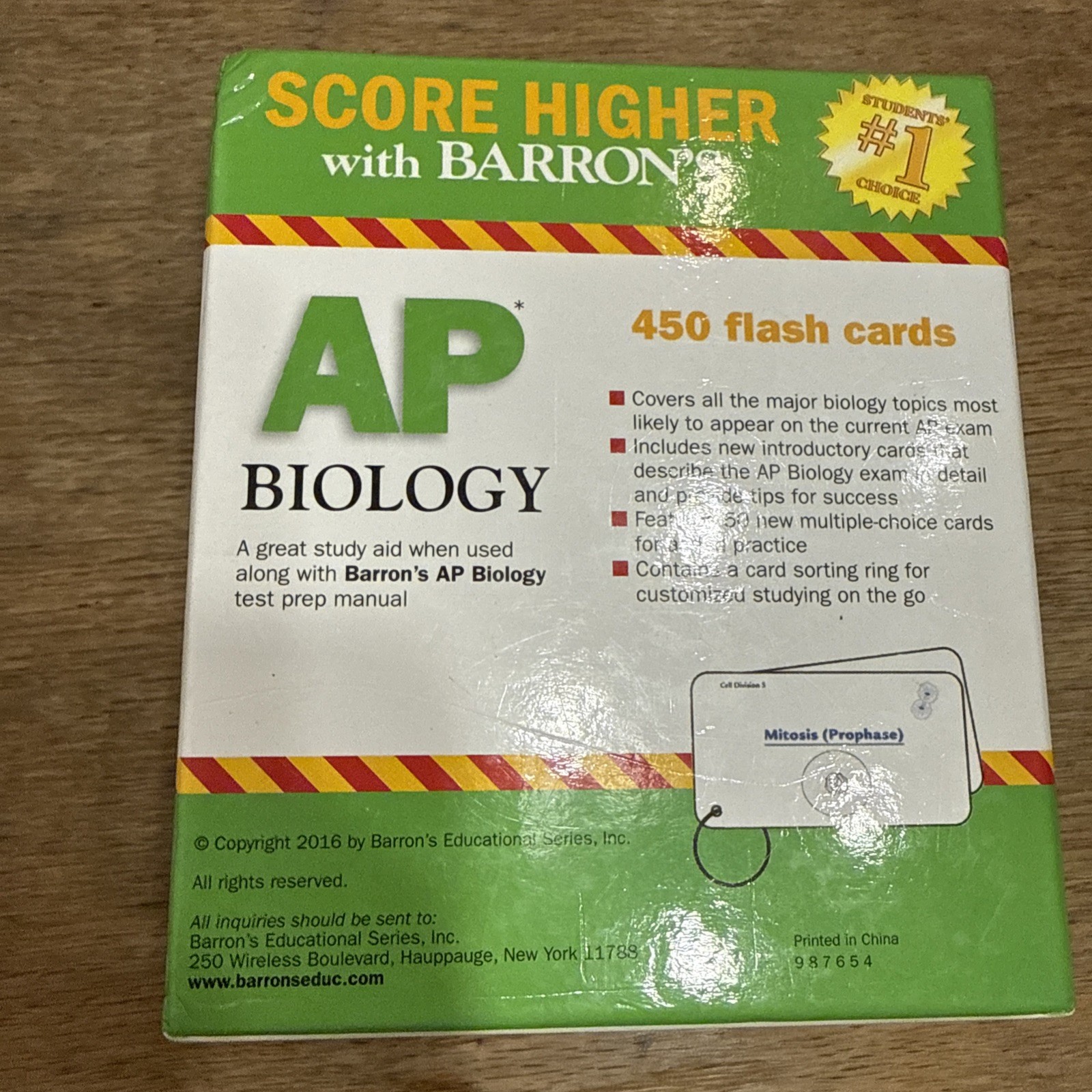 Barron’s Ap Ser.: AP Biology Flash Cards by Deborah T. Goldberg 2016-Flash Cards