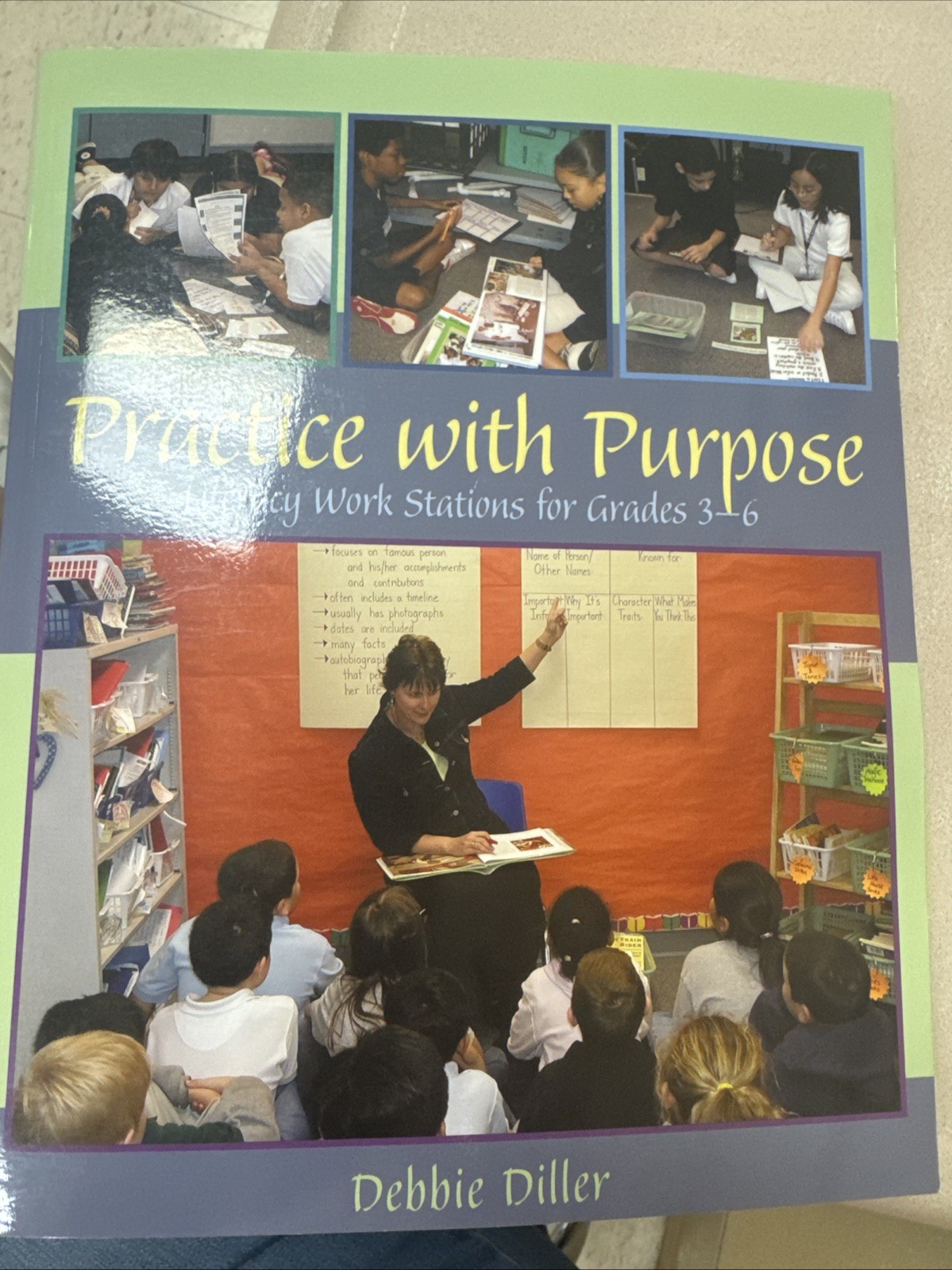 Practice with Purpose : Literacy Work Stations for Grades 3-6 by Debbie…